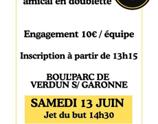 Concours en Doublette le 13 juin 2026 - Verdun-sur-Garonne - 82600
