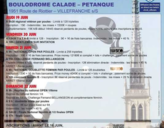 Concours de pétanque Officiel - Villefranche-sur-Saône