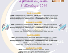 Concours en Doublette le 5 août 2026 - VILLEMOLAQUE PETANQUE