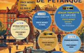 Concours de pétanque Officiel en Triplette le 6 août 2026 - Lieu à définir (43) - Haute Loire - 43