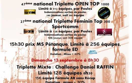 Concours de pétanque Officiel Féminin en Triplette le 12 septembre 2026 - Lieu à définir (71) - Saône-et-Loire - 71