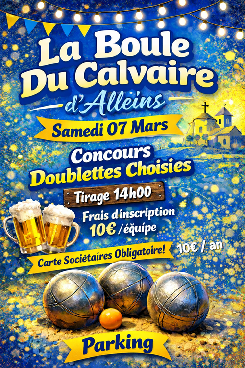 Concours de pétanque en Doublette - Alleins