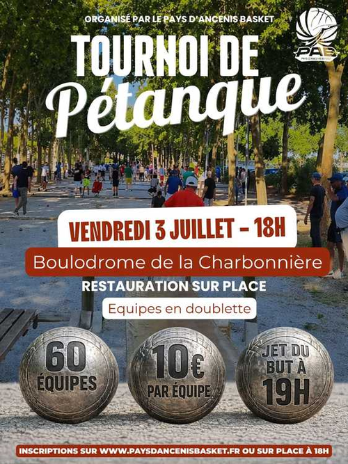 Concours de pétanque en Doublette - Ancenis