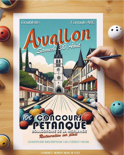Concours de pétanque en Doublette - Avallon