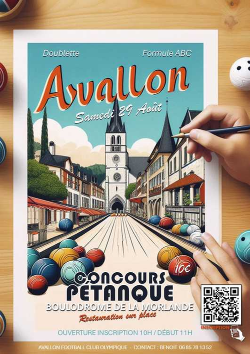 Concours de pétanque en Doublette - Avallon