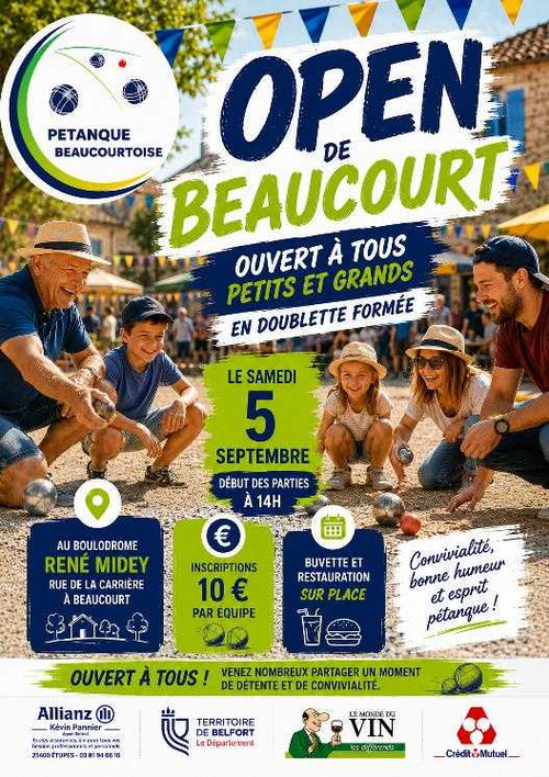 Concours de pétanque en Doublette - Beaucourt