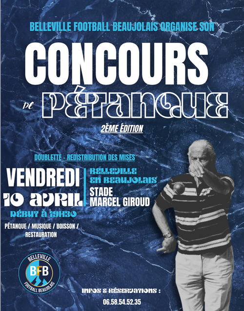 Concours de pétanque en Doublette - Belleville