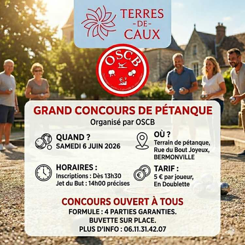 Concours de pétanque en Doublette - Bermonville
