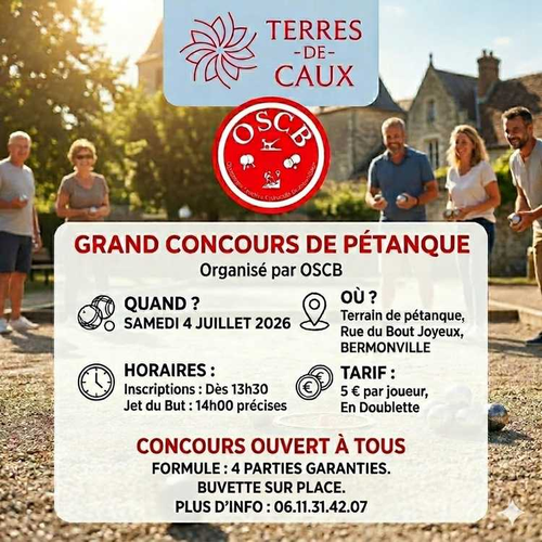 Concours de pétanque en Doublette - Bermonville