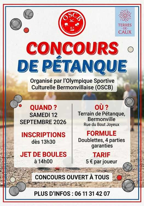 Concours de pétanque en Doublette - Bermonville