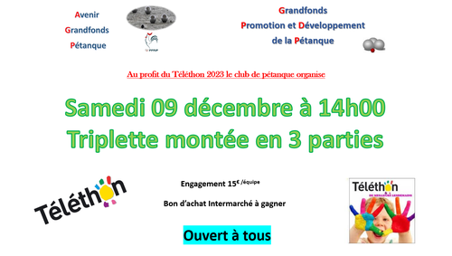 Concours de pétanque en Triplette - Castelculier