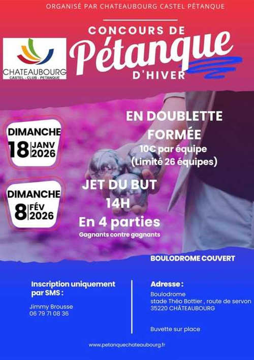 Concours de pétanque en Doublette - Châteaubourg