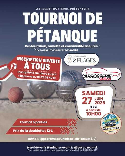 Concours de pétanque en Doublette - Châtillon-sur-Thouet