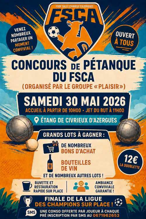 Concours de pétanque en Doublette - Civrieux-d'Azergues