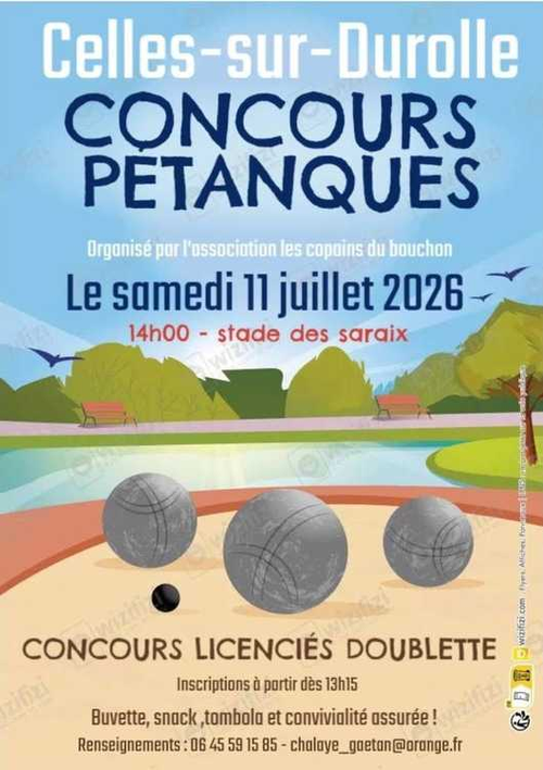 Concours de pétanque en Doublette - Départemental - COPAINS DU BOUCHON