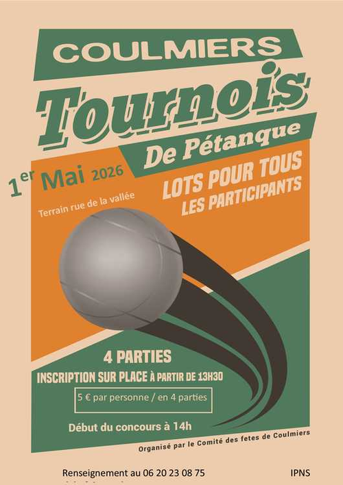 Concours de pétanque en Doublette - Coulmiers