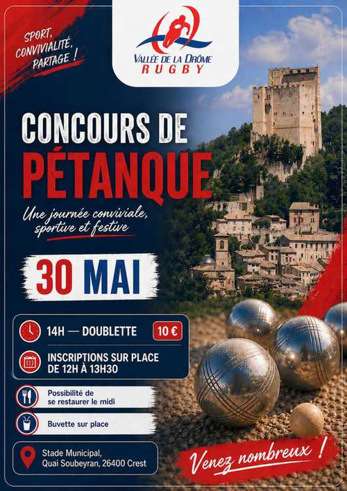 Concours de pétanque en Doublette - Crest