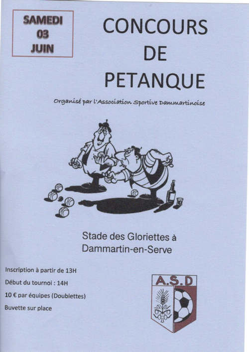 Concours de pétanque en Doublette - Dammartin-en-Serve