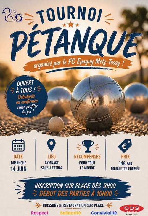 Concours de pétanque en Doublette - Épagny