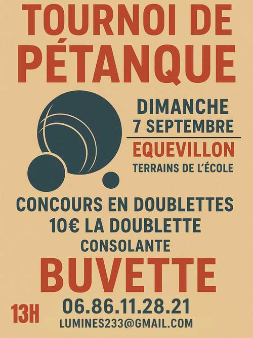 Concours de pétanque en Doublette - Équevillon