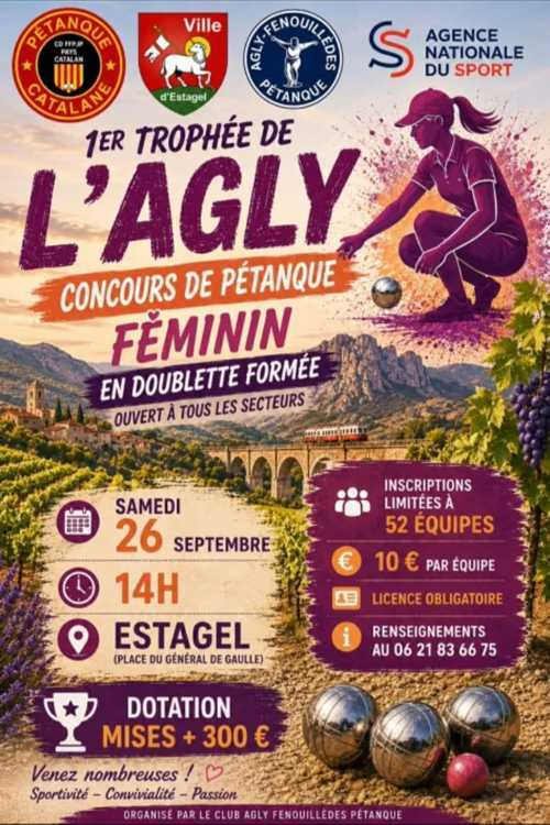 Concours de pétanque en Doublette - Départemental - Estagel