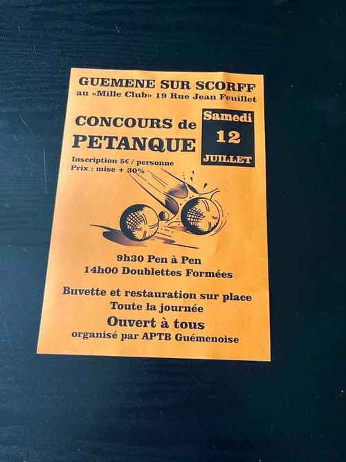 Concours de pétanque en Doublette - Guémené-sur-Scorff