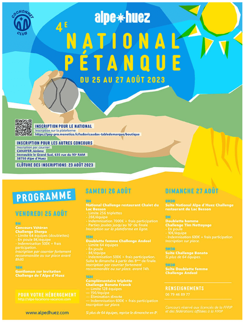 Concours de pétanque en Triplette - Grand Prix - Huez