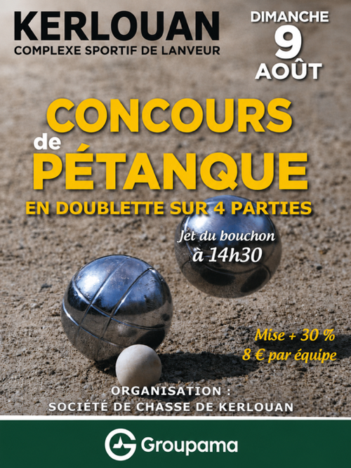 Concours de pétanque en Doublette - Kerlouan