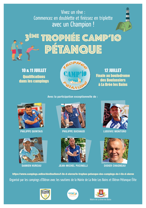 Concours de pétanque en Doublette - La Brée-les-Bains