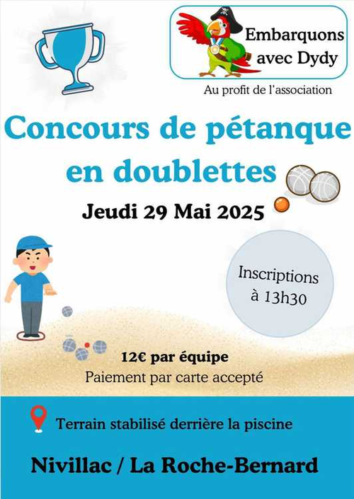 Concours de pétanque en Doublette - La Roche-Bernard