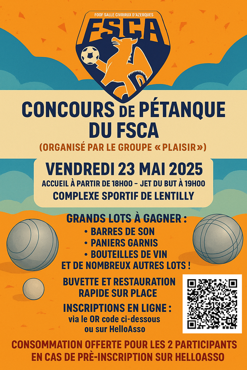 Concours de pétanque en Doublette - Lentilly