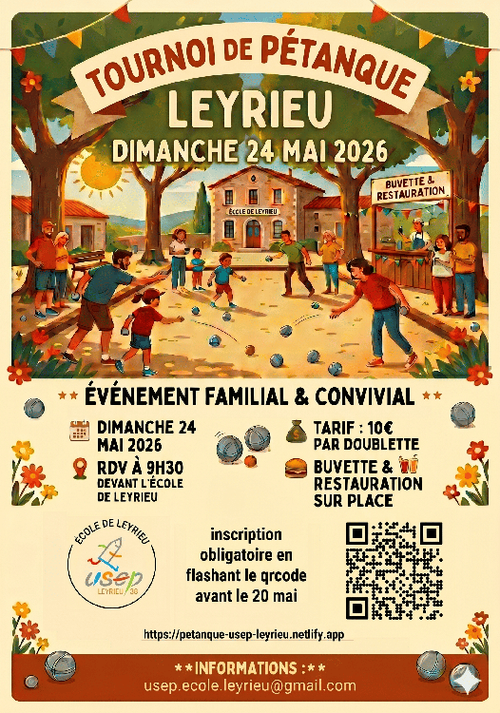 Concours de pétanque en Doublette - Leyrieu