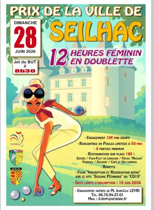 Concours de pétanque en Doublette - Grand Prix - Seilhac