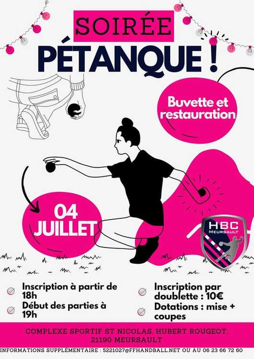Concours de pétanque en Doublette - Départemental - MEURSAULT