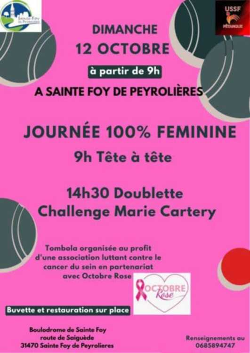 Concours de pétanque en Tête à tête - Départemental - ST FOY DE PEYROLIERES