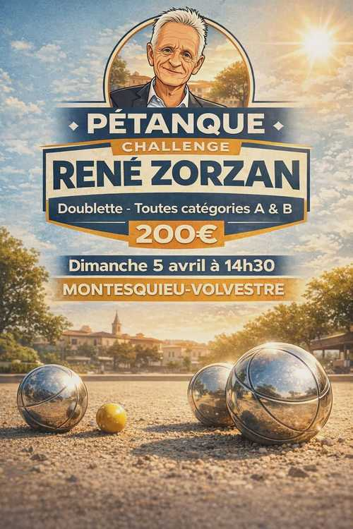 Concours de pétanque en Doublette - Départemental - MONTESQUIEU