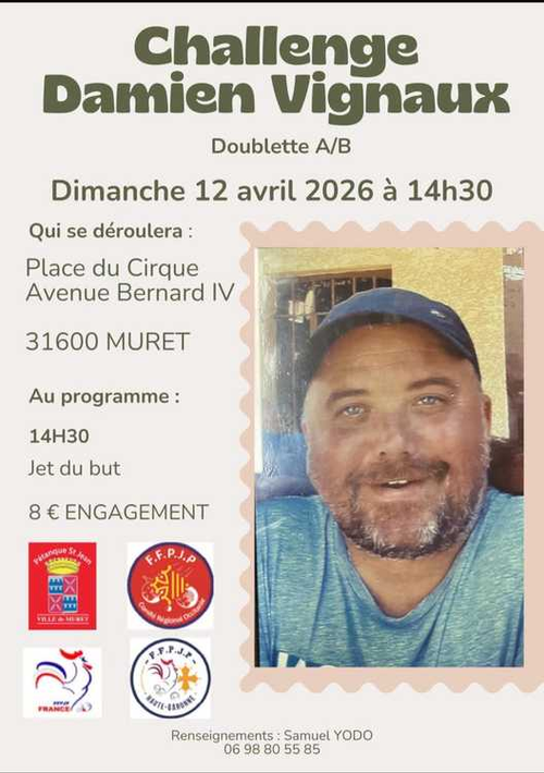 Concours de pétanque en Doublette - Départemental - MURET ST JEAN