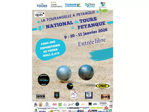 Concours de pétanque en Triplette - National TOP 500 - Tours