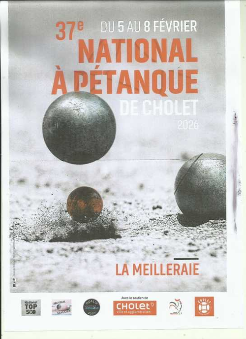 Concours de pétanque en Triplette - National TOP 500 - Cholet