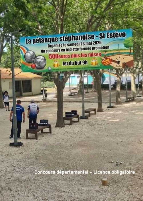 Concours de pétanque en Triplette - Départemental - PETANQUE STEPHANOISE