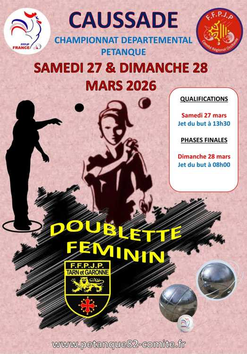 Concours de pétanque en Doublette - Championnat Départemental - CAUSSADE