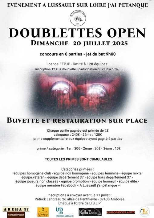 Concours de pétanque en Doublette - Départemental - Lussault-sur-Loire