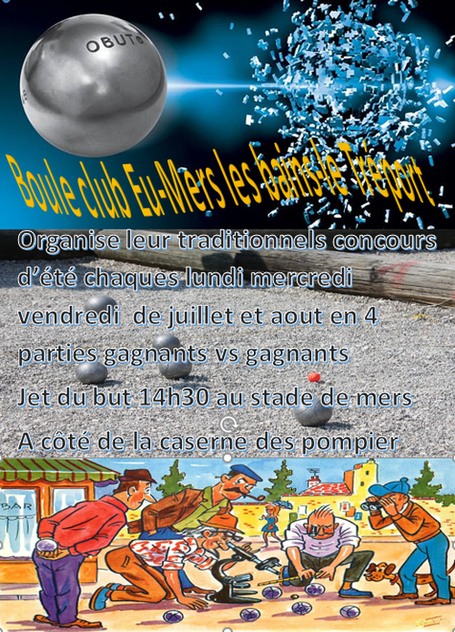 Concours de pétanque en Doublette - Mers-les-Bains
