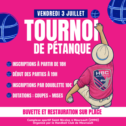 Concours de pétanque en Doublette - Meursault