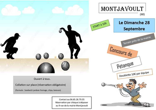 Concours de pétanque en Doublette - Montjavoult