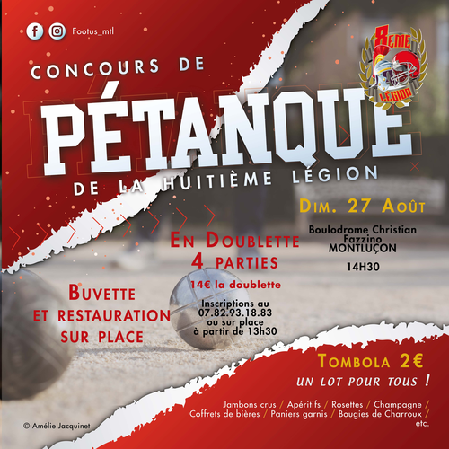 Concours de pétanque en Doublette - Montluçon