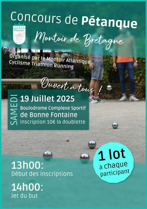 Concours de pétanque en Doublette - Montoir-de-Bretagne