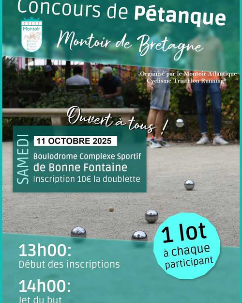Concours de pétanque en Doublette - Montoir-de-Bretagne