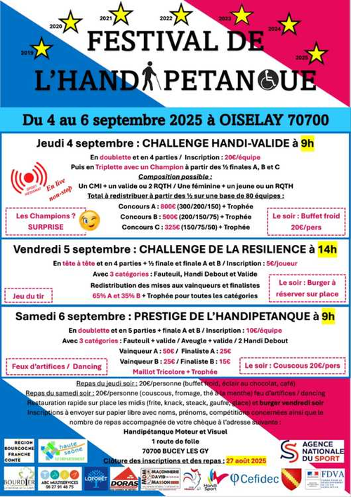 Concours de pétanque en Doublette - Oiselay-et-Grachaux