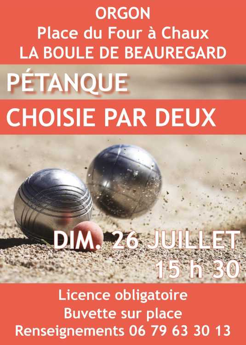 Concours de pétanque en Doublette - Orgon